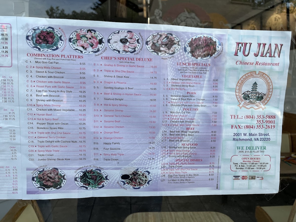Menu Fu Jian Chinese Restaurant-1